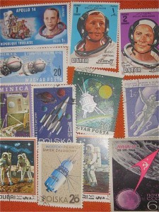 #Vintage #space stamps. These are so cool!